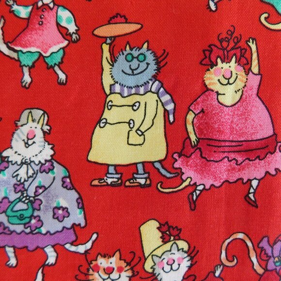 OOP this n that kats Alexander Henry Fabrics kawaii Where’s Waldo cat parade 1yd - Picture 4 of 16